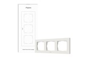 Smart-Home - Aqara Switch Frame H2 EU White (3-gang) - AQA_FE-X02D