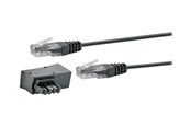 Netzwerk - Kabel - Schwaiger TAE/DSL Adapter With Modem Cable - phone cable kit - 3 m - Schwarz - 3m - TAL6731533