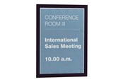 Konferenz und Präsentation - DURABLE Selbstklebender Info-Rahmen in A5 mit aufklappbarer, magnetischer Vorderseite. Ideal für wechselnde Aushänge. - 487101