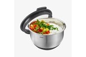 Küchenzubehör - GEFU Edelstahlschüssel mit Deckel und Silikonboden 12 cm MUOVO - G35025