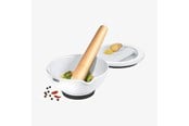 Küchengerät - GEFU Porzellan-Mörser mit Reibe - 4006664353403