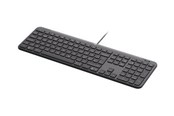 Tastaturen - Logitech Signature Slim Wired K620 for Business - Tastatur - Dänisch/Norwegisch/Schwedisch/Finnisch - Grau - 920-013331