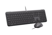 Tastaturen - Logitech Signature Slim Wired Combo MK620 for Business - Tastatur & Maus Set - Nordic ISO - Schwarz - 920-013347