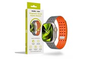 Smartwatch - Accessories - Mobile Origin Magnetic Strap - grey/orange - Apple Watch 49mm/46mm/45mm/44mm - AWMS-01-GRY-ORG