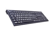 Tastaturen - Logickeyboard XL Print PC Slim Line NERO - Tastaturen - Deutsch - Schwarz - LKB-LPWB-BJPU-DE