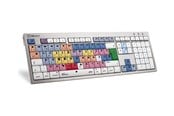 Tastaturen - Logickeyboard Avid Media Composer ALBA Slimline - Tastaturen - Englisch (UK) - Silber - LKB-MCOM4-CWMU-UK