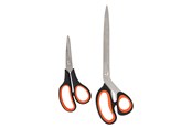 Handwerkzeuge  - Boxer Scissors set 2 pieces 175 & 275 mm. ABS+TRP handle 430SS steel - 32294