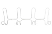 Halterungen & Scharniere  - Home>it designer coat rack with 4+4 hooks white - 12131