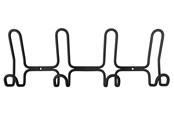 Halterungen & Scharniere  - Home>it designer coat rack with 4+4 hooks black - 12133