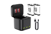 Batterien und Batteriegriffe - TELESIN S0-BCG-10-TGP GoPro Triple Charger - S0-BCG-10-TGP