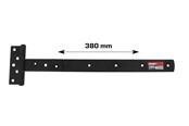 Halterungen & Scharniere  - Home>it T-hinge matt black 380 x 30 mm zinc-coated carbon steel - 20504
