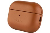 Handys - Anderes Zubehör - FIXED PodsLeather Case for Airpods 4/4 ANC Brown - FIXLP-1473-BRW