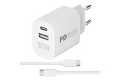 Handys - Adapter und Ladegeräte - Vivanco PR30W Dual Super Fast Charger Set - 64342