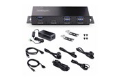 USB-Hubs - StarTech.com 7-Port Industrial USB Hub 10Gbps Hub Metal Mountable TAA - hub - industrial - 7 ports - rack-mountable - TAA Compliant USB-Hubs - 7 - Schwarz - HB31C5A2CME