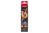 Utensilien zum Schreiben und Zeichnen - Bruynzeel - Highlighters Narrow Set 4 Colors - 60283504