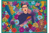Puzzle - Ravensburger Frida Kahlo's Paradies: Papageien, Affen und Blüten - 12001475