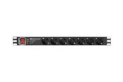 Stromkabel (Extern) - Lanberg PDU-PRO-07F-0200-BK - power distribution unit - 4000 Watt - PDU-PRO-07F-0200-BK