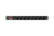 Stromkabel (Extern) - Lanberg - power distribution unit - 4000 Watt - PDU-08F-0200-BK