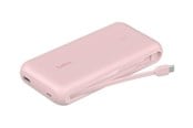 Powerbank (Akku) - Belkin BoostCharge power bank - with integrated cable - 2 x USB-C USB - 30 Watt - MFI Certified - 20000 mAh - BPB024HQPK