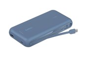 Powerbank (Akku) - Belkin BoostCharge power bank - with integrated cable - 2 x USB-C USB - 30 Watt - 20000 mAh - BPB024HQBL