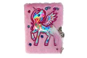 Schul-Zubehör - Tinka DIARY PLUSH ENHJØRNING ROSA WITH LOCK - 8-4285