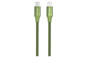 USB Kabel - GreyLime Braided USB-C to USB-C 60W Cable Green 1 m - C21C60C1M03