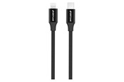 USB Kabel - GreyLime Braided USB-C to MFi Lightning Cable Black 1 m - C21CL1M04