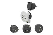 Stromkabel (Extern) - Q2Power Qplux World 3in1 Rejseadapter - 2,200110
