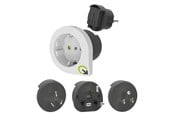 Stromkabel (Extern) - Q2Power Qplux Europe 3in1 Rejseadapter - 2,200200