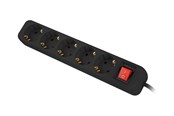 Stromkabel (Extern) - Lanberg PS1-05F-0300-BK - power strip - 2500 Watt - PS1-05F-0300-BK