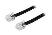 Netzwerk - Kabel - Deltaco DEL-160B - phone cable - 3 m - black - Schwarz - 3m - DEL-160B