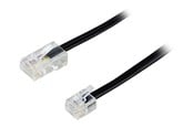 Netzwerk - Kabel - Deltaco DEL-1701S - phone cable - 1 m - black - Schwarz - 1m - DEL-1701S