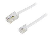 Netzwerk - Kabel - Deltaco phone cable - 5 m - white - Weiß - 5m - DEL-1705