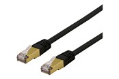 Netzwerk - Kabel - Deltaco SFTP-61SAH - patch cable - 1 m - black - Schwarz - 1m - SFTP-61SAH