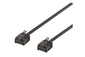 Netzwerk - Kabel - Deltaco patch cable - 1 m - black - Schwarz - 1m - UUTP-2027