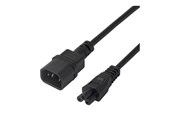 Stromkabel (Intern) - Deltaco - power cable - IEC 60320 C14 to IEC 60320 C5 - 1 m - 7333048060143