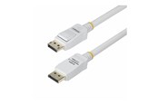 Display Kabel - StarTech.com 10ft White VESA Certified DisplayPort 1.2 Cable with Latches - DisplayPort cable - DisplayPort to DisplayPort - 3 m - DP12-CABLE-10FTW