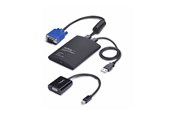 KVM Switches - StarTech.com Portable Laptop Crash Cart Adapter USB/VGA/Mini DisplayPort KVM Console File Transfer and Video Capture - KVM switch - 1 ports - TAA Compliant - NOTECONS02-VGA-MDP