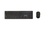 Tastaturen - Gembird - keyboard and mouse set full size - QWERTY - Russian - black Input Device - Tastatur & Maus Set - Russich - Schwarz - KBS-WCH-04-RU