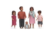 Dolls & Accessories - Lundby Nikki familie mor far 2 børn 1 baby - 18238