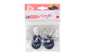 Puppen & Zubehör - Corolle Navy Blue Slippers for Baby Doll 30cm - 9000111120