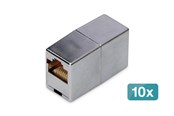 Netzwerk - Kabel - DIGITUS CAT 5e Modular Coupler (10-Pack) - Silber - DN-93901-10