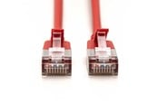 Netzwerk - Kabel - DIGITUS CAT 6A F-FTP Slim Patch Cord - 0.5m - Rot - 0.5m - DK-1632-A-005S-R