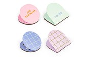 Schreibtischzubehör - Kikkerland - Inkerie Magnetic Clips - Set of 4 - 4 x 4 x 2.75 cm - INK29