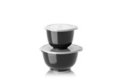 Küchenzubehör - Rosti - Margrethe bowls Set of 2 + lids - Black - 29930