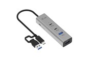 USB-Hubs - I-Tec Universal Charging Metal HUB 2xUSB-C + 2x USB-A Port + Power Delivery 85W USB-Hubs - 4 - silber - CAHUBMETAL2A2CPD