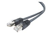 Netzwerk - Kabel - Gembird patch cable - 50 cm - black - Schwarz - 0.5m - PP22-0.5M/BK