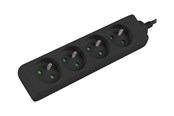 Stromkabel (Extern) - Lanberg - power strip - 2500 Watt - PS0-04E-0100-IEC-BK