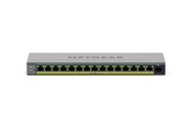 Switches - Netgear 16-Port Gigabit Ethernet Easy Smart PoE+ Switch with 1 Dedicated SFP port (180W) - GS116EPP-100EUS