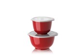 Küchenzubehör - Rosti -  Margrethe bowls Set of 2 + lids - Red - 29929